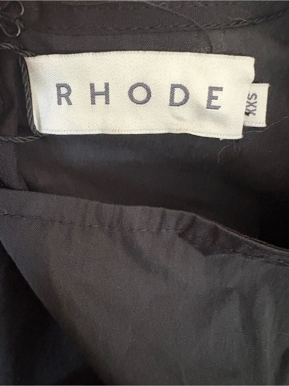 🖤 NWT RHODE Varja Dress | Black | Size XXS | Statement Puff Sleeve Mini - Picture 4 of 5